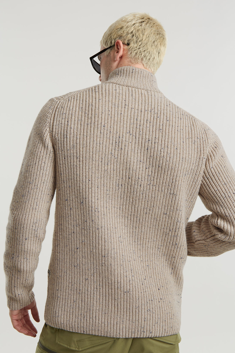 G-Star double collar skipper knit bruin/beige-1 3