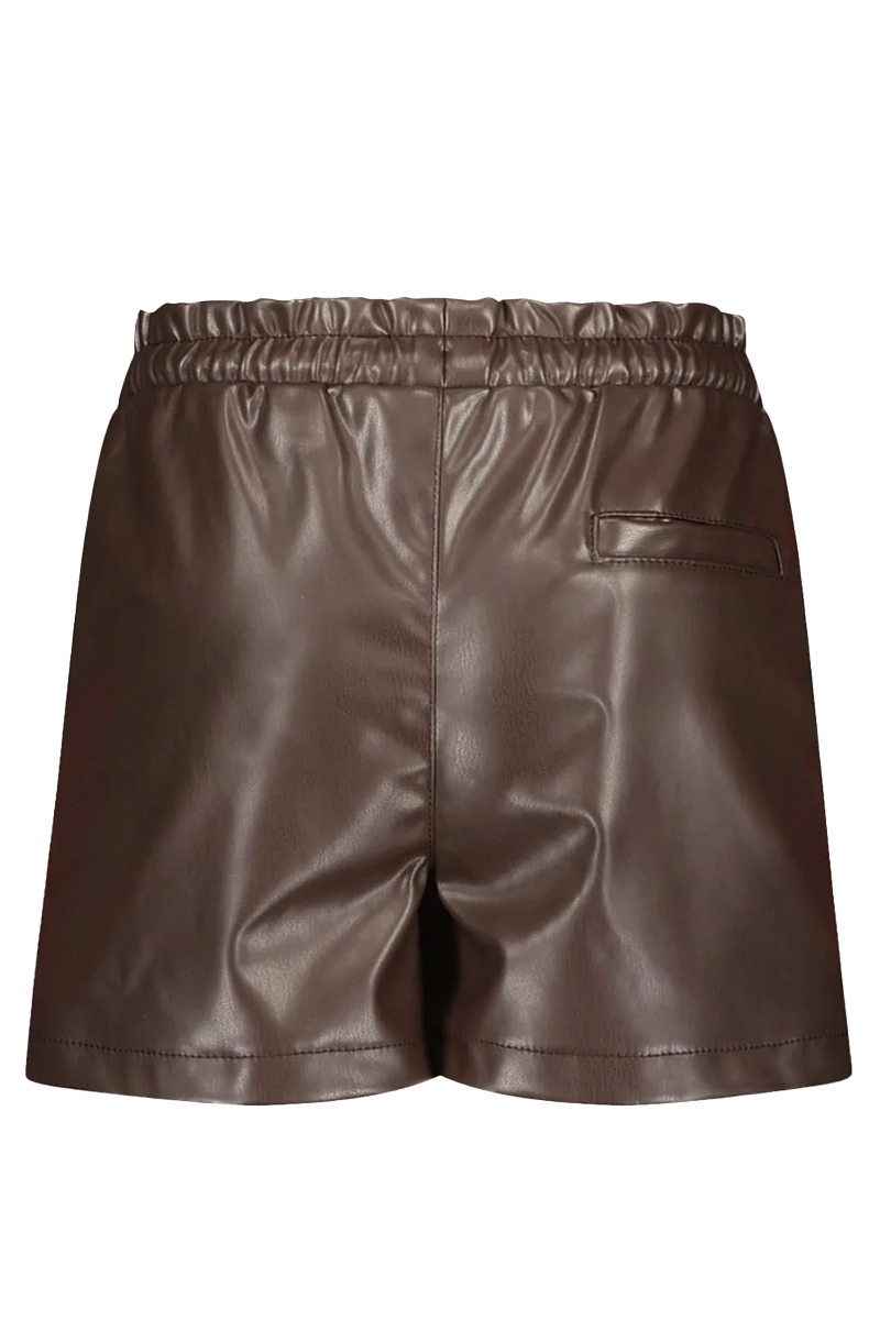 Like Flo flo girls vegan leather short with studs bruin/beige-1 4