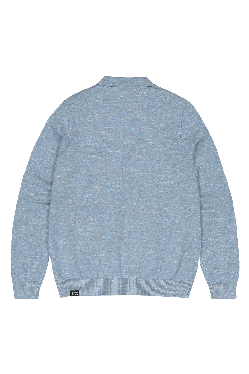 Butcher of Blue Lt Clifden Polo L/S Blauw-1 2