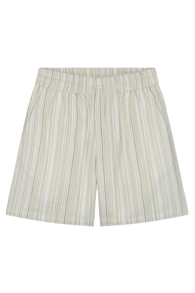 Olaf Hussein STRIPE SHORTS bruin/beige-1 1