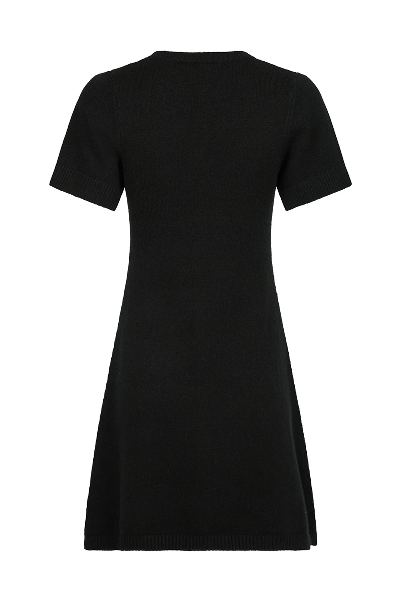 Neo Noir Elise knit dress Zwart-1 2