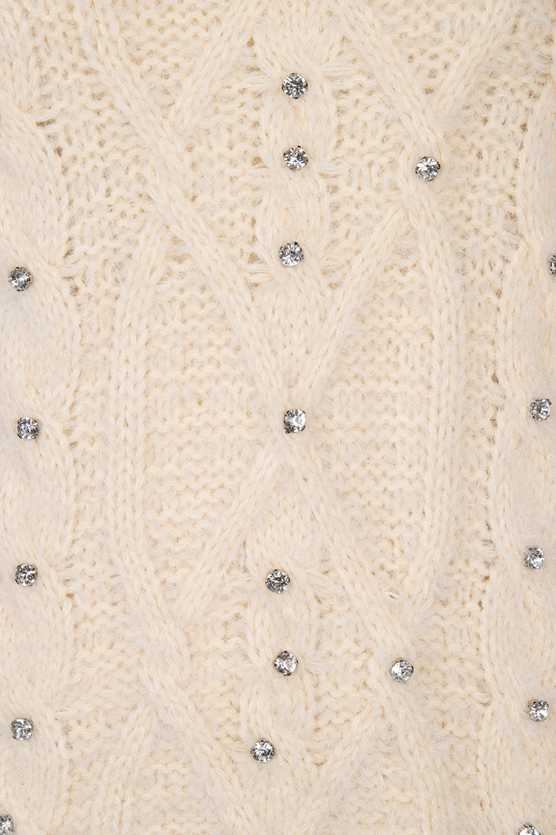 Esqualo Sweater cable stones bruin/beige-1 2