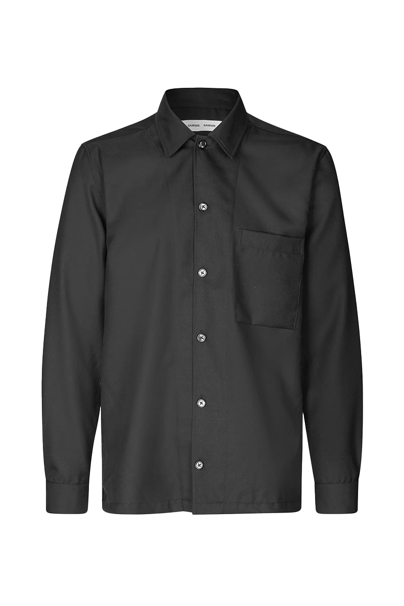 Samsøe Samsøe SADAMON GO OVERSHIRT 15350 Zwart-1 1