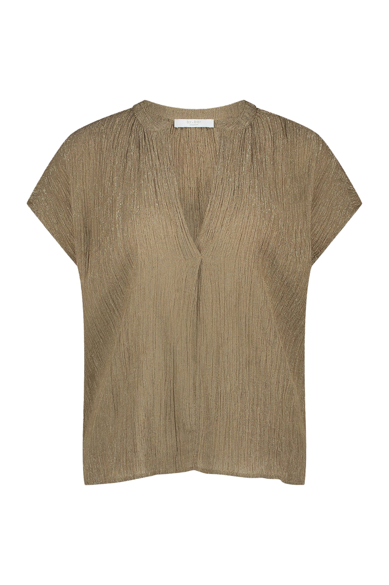 By Bar Amie lurex blouse Goud-1 1